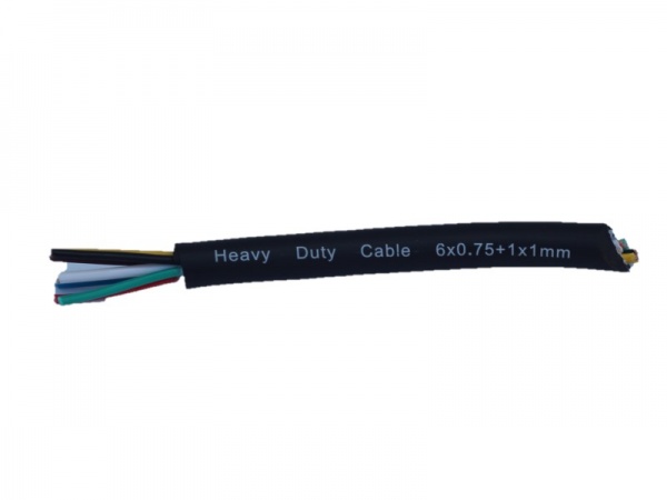 Kabel 7-ilov pro pvs 6x0,75+1x1,0mm